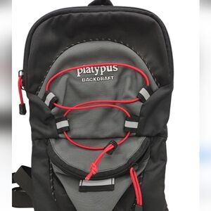 Platypus Backdraft Women’s Black & Gray Backpack with Red Accents